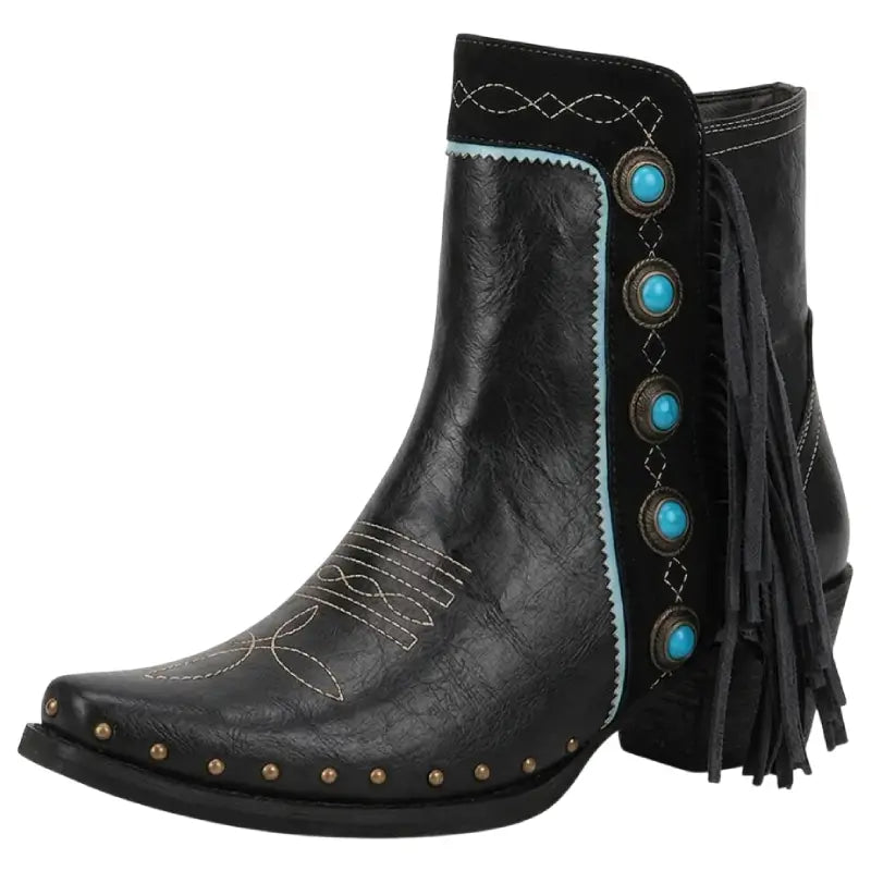 Bottines Western Noires pour Femme – Image 2