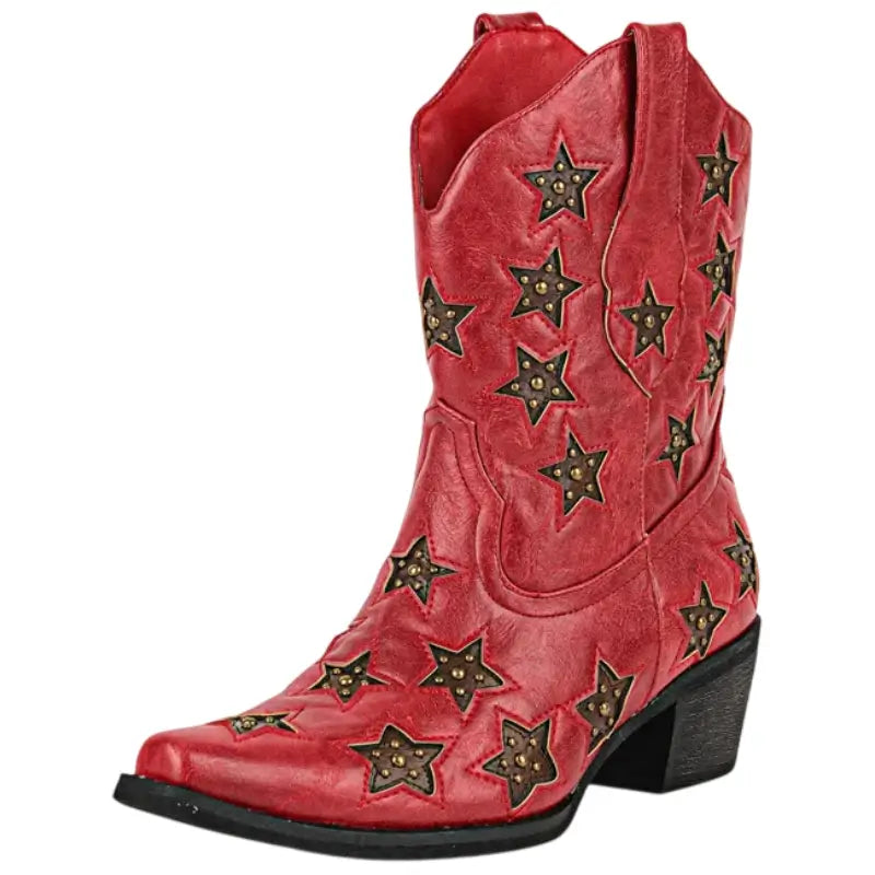 Bottines Western Rouges – Image 2