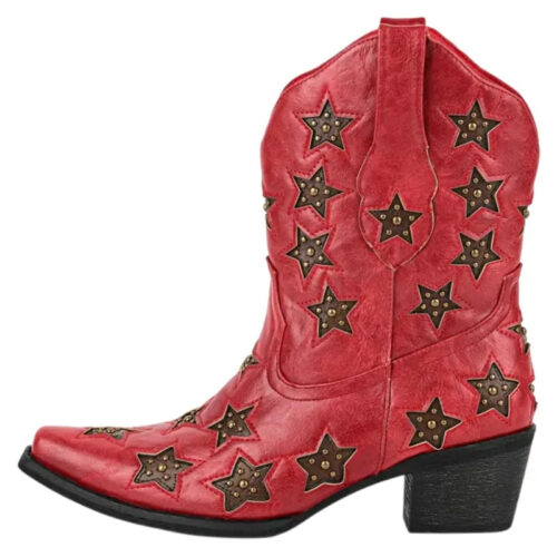 bottines-western-rouges-3.jpg Bottines Western Rouges