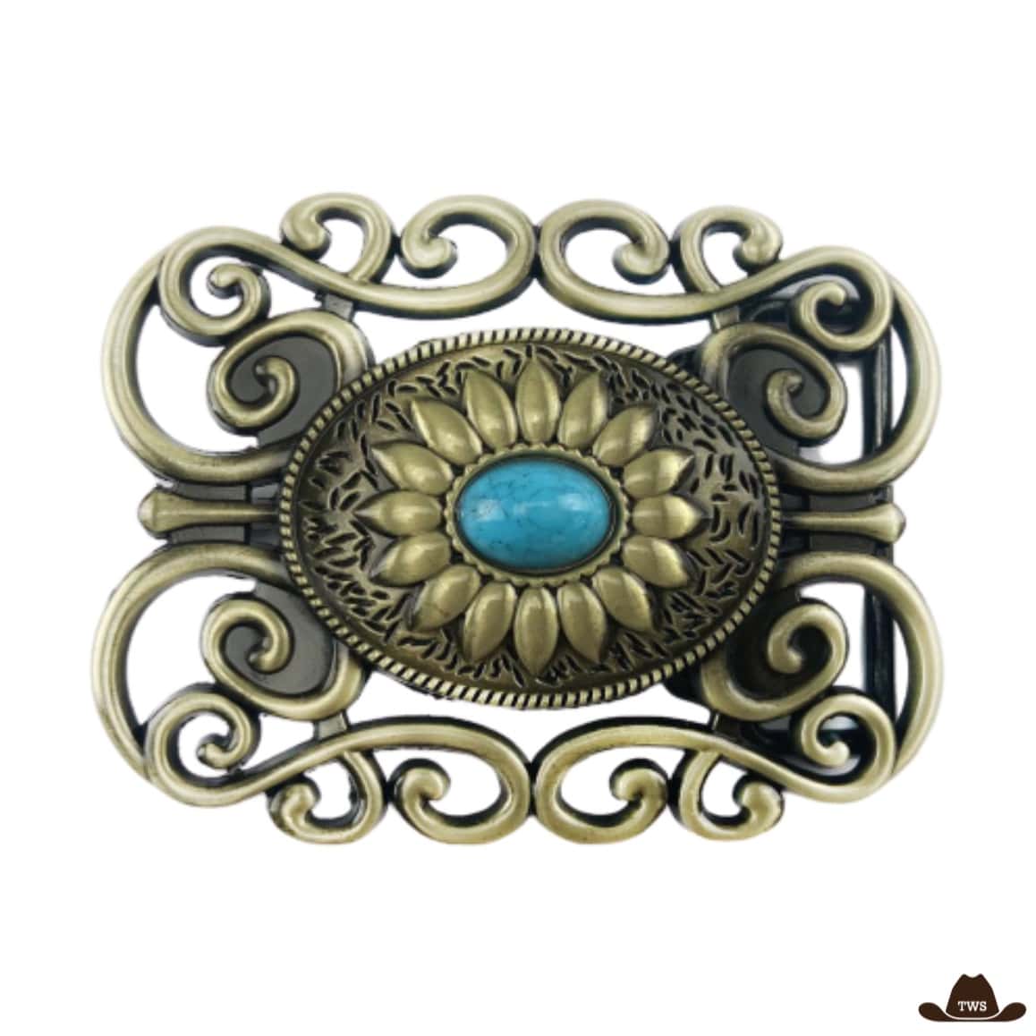 Boucle de Ceinture Country Florale
