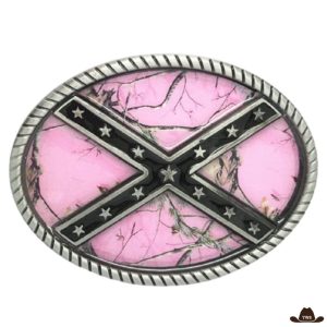 Boucle de Ceinture Western Rose