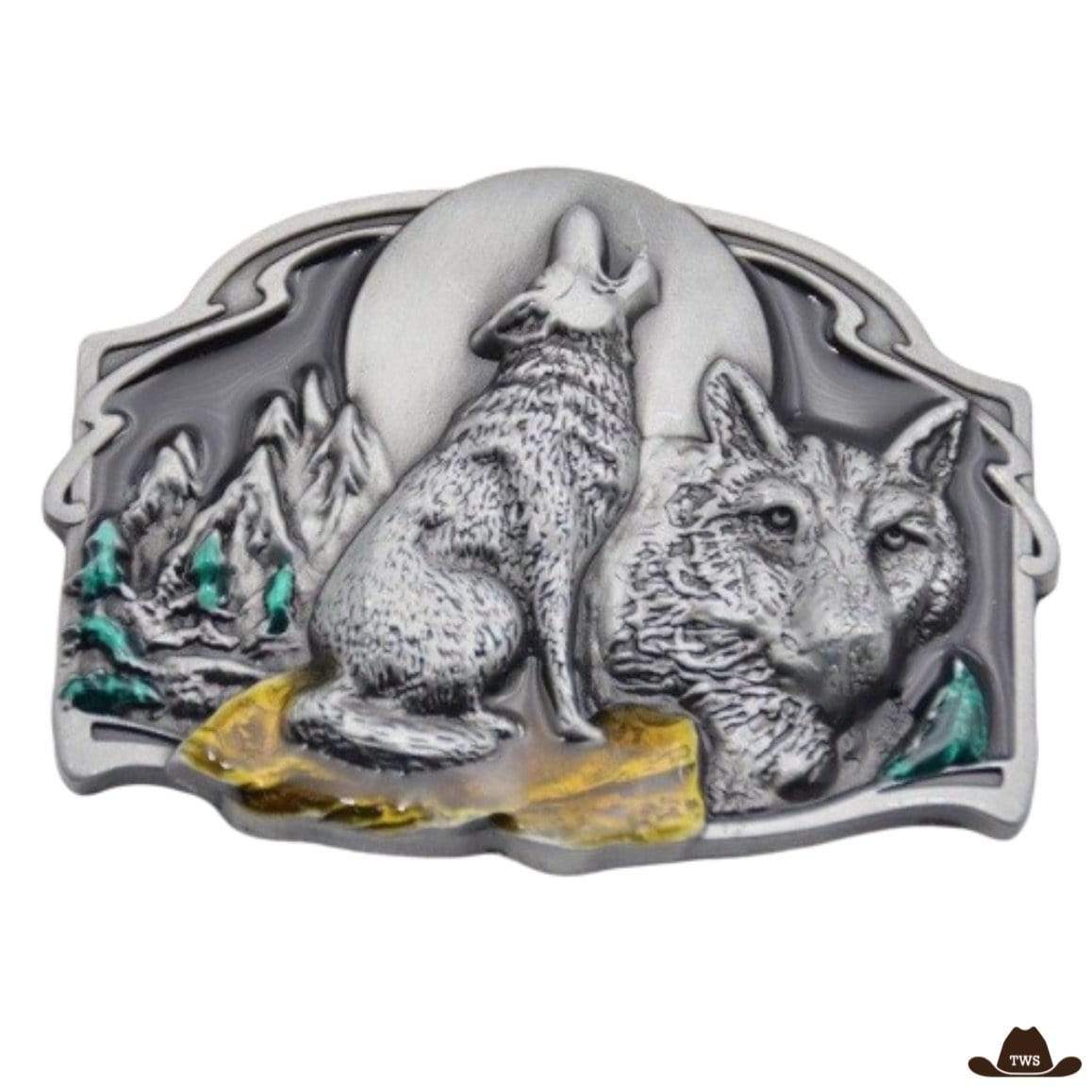 Boucle de Ceinture Western Wolf