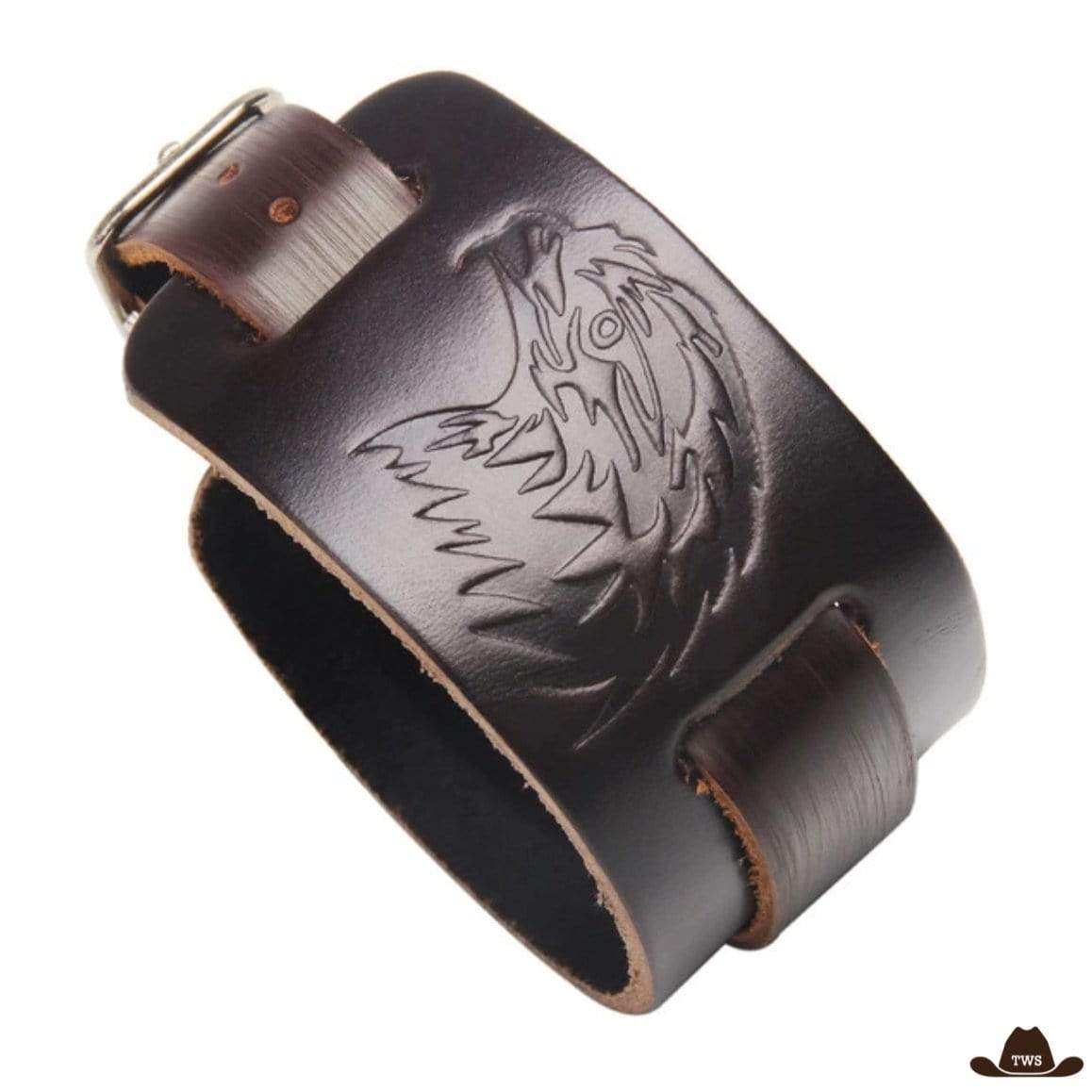 Bracelet Homme Cuir Aigle – Image 2