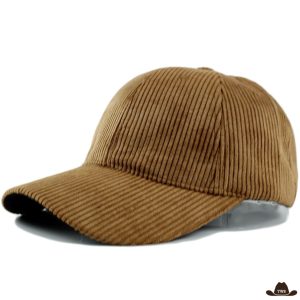 Casquette Velours Marron