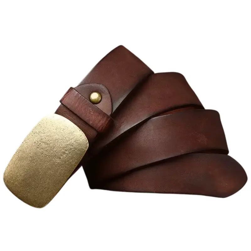 Ceinture Western avec Boucle en Or – Image 2