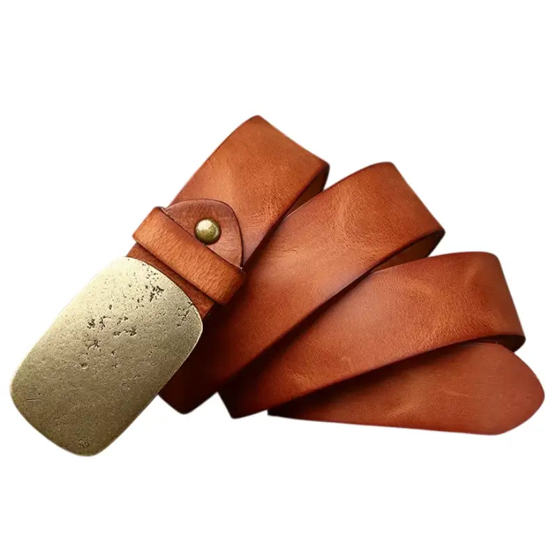 Ceinture Western avec Boucle en Or – Image 3