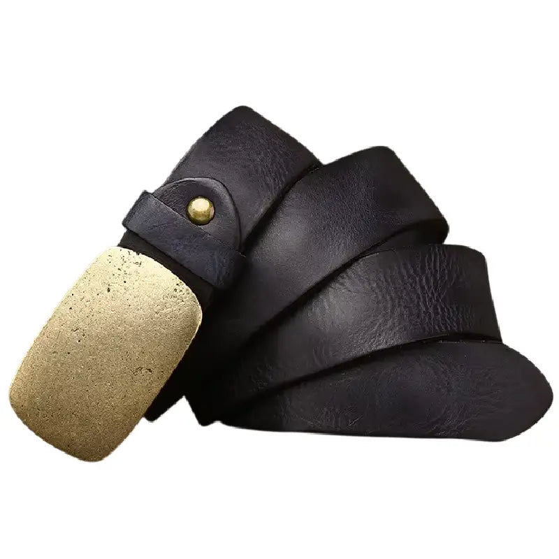 Ceinture Western avec Boucle en Or – Image 4