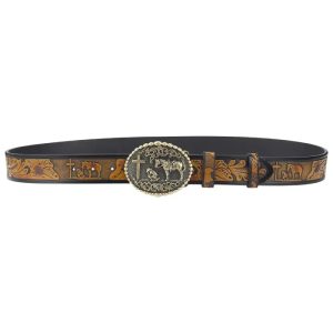 Ceinture à Boucle Western en Cuir