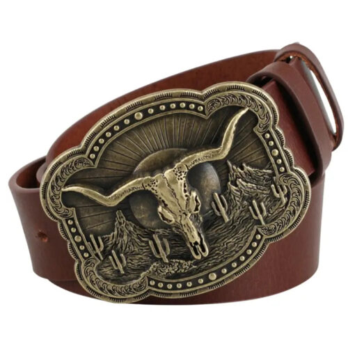 Ceinture de Cowboy en Cuir pour Homme