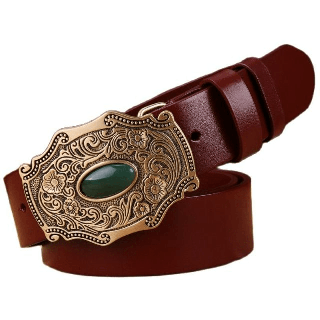Ceinture en Cuir Western Homme – Image 3