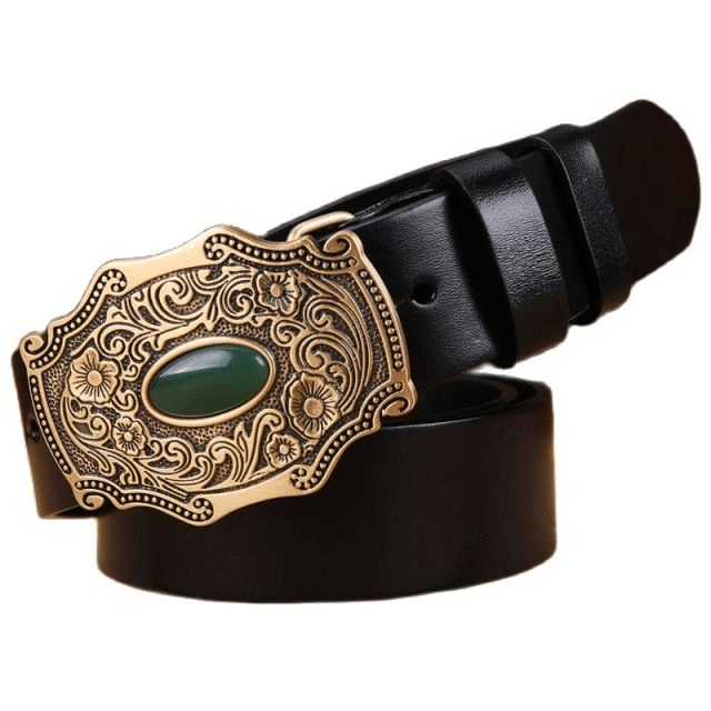 Ceinture en Cuir Western Homme – Image 2