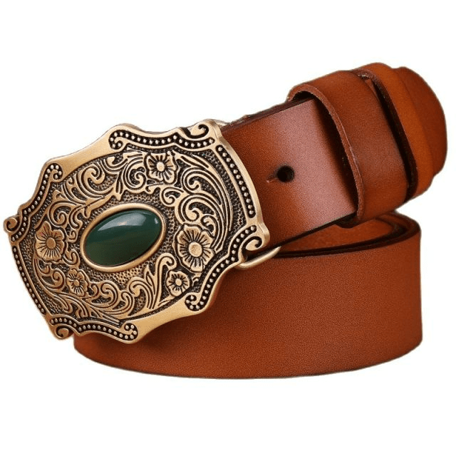 Ceinture en Cuir Western Homme