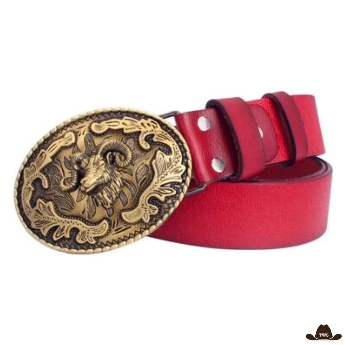 Ceinture en Cuir Motif Western – Image 5