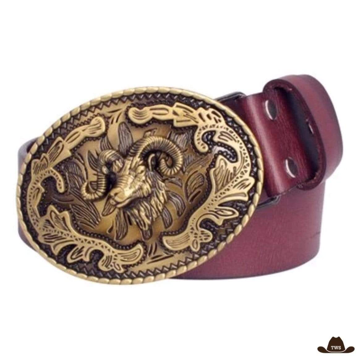 Ceinture en Cuir Motif Western – Image 3