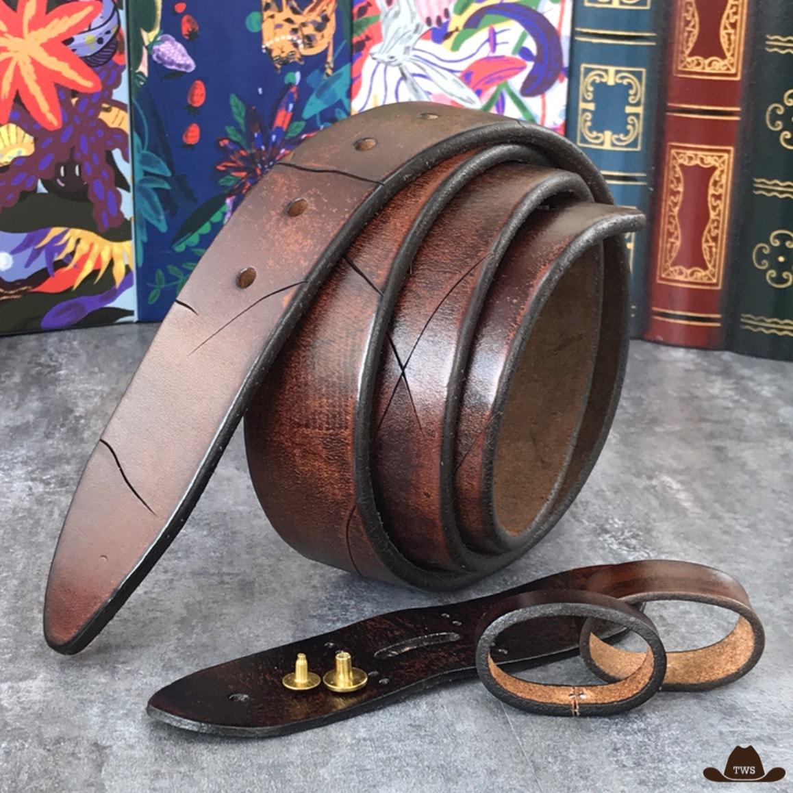 Ceinture En Cuir Country Pour Boucle Amovible – Image 2