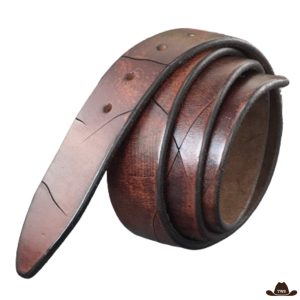Ceinture En Cuir Country Pour Boucle Amovible