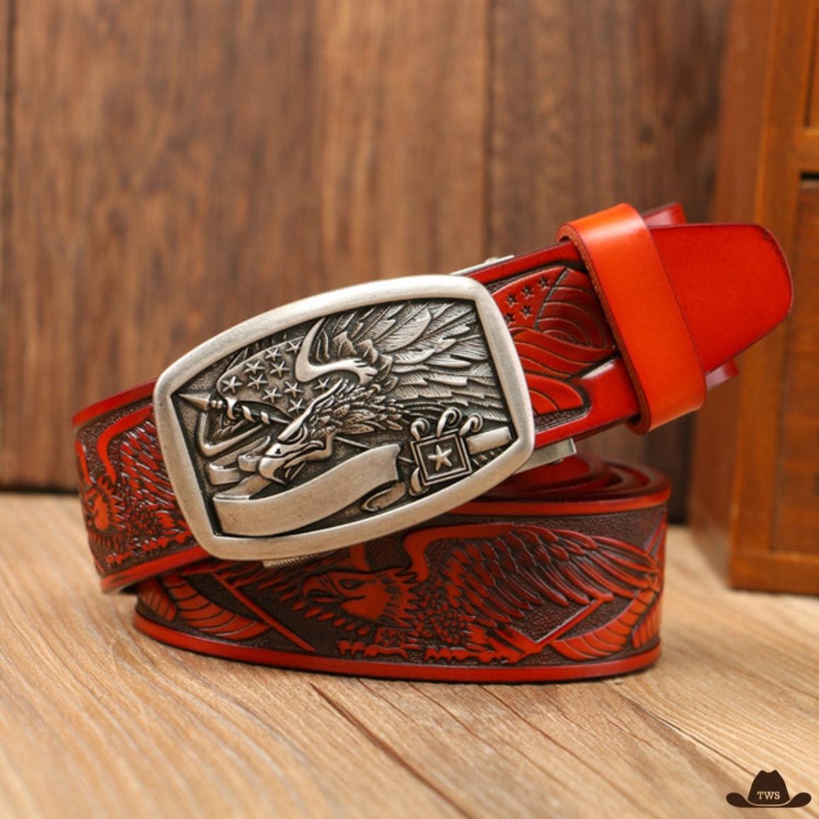Ceinture Homme Gravée Cowboy – Image 7