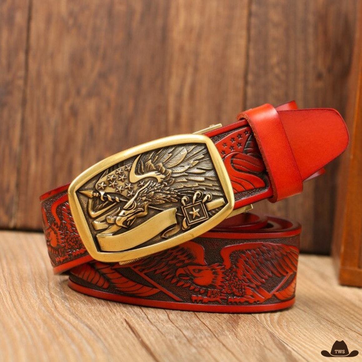 Ceinture Homme Gravée Cowboy – Image 4