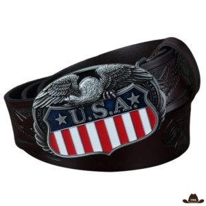 Ceinture Western Cuir Homme USA