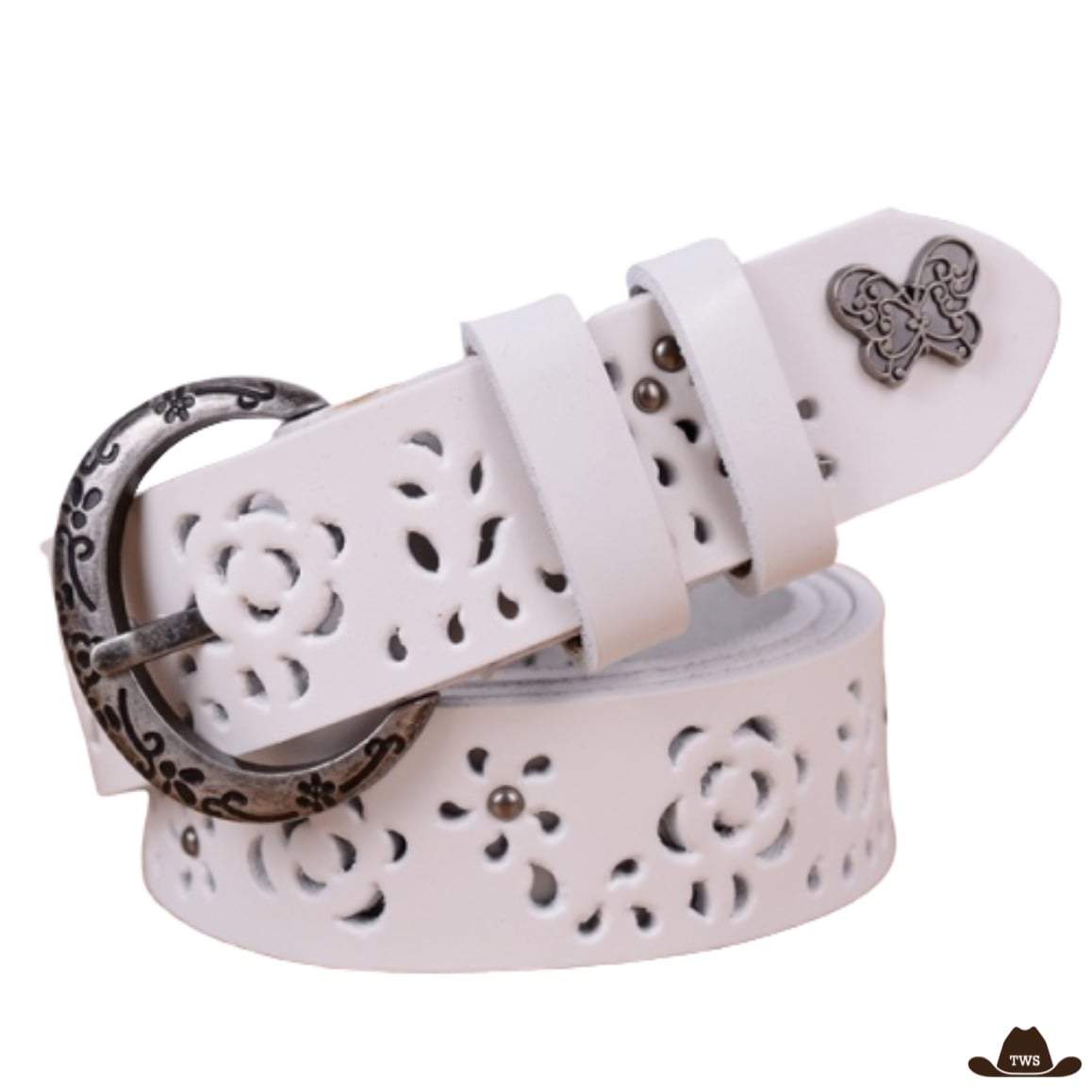 Ceinture Western Femme Cuir Perforé – Image 5