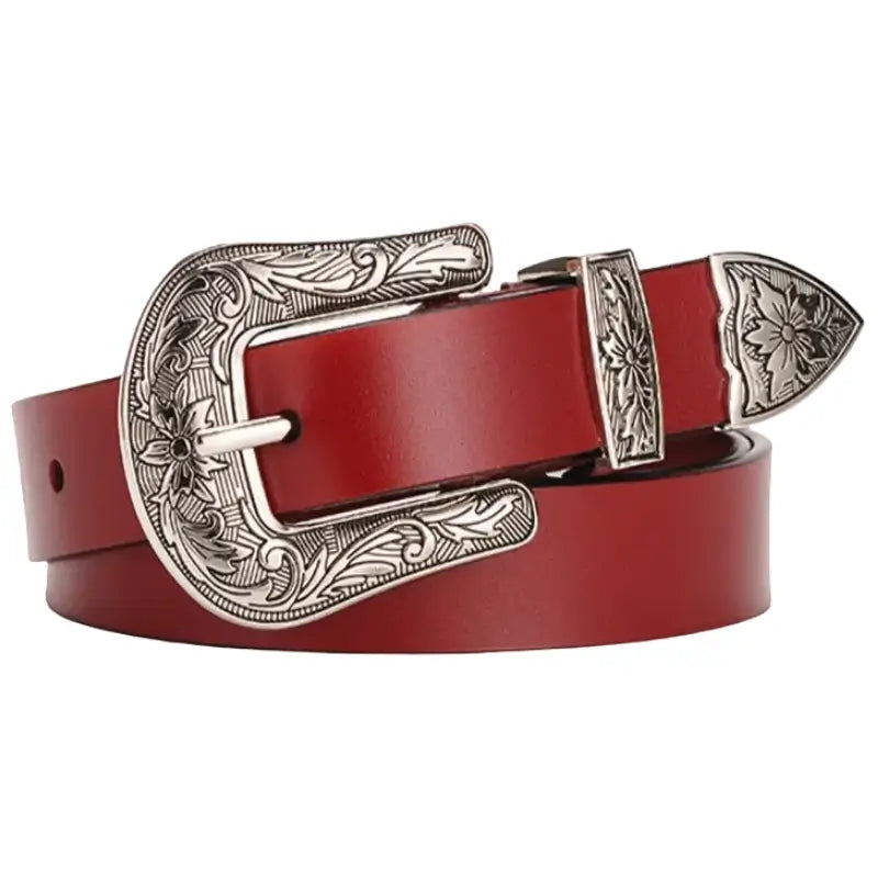 Ceinture Western Rouge