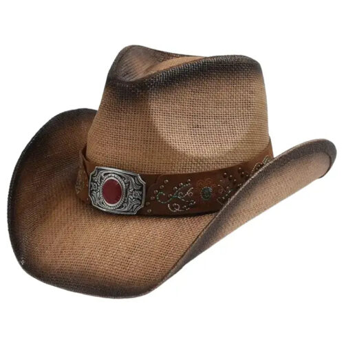 chapeau-cowboy-paille-1.jpg Chapeau de Cowboy en Paille