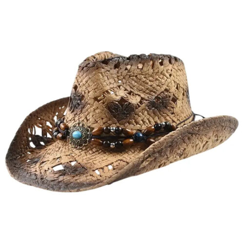 chapeau-cowboy-paille-femme-1.jpg Chapeau de Cowboy en Paille pour Femme