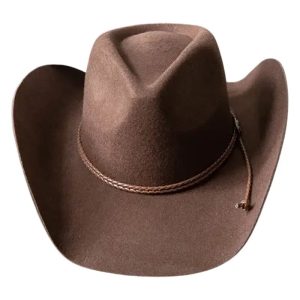 Chapeau de Cowboy en Feutre Marron