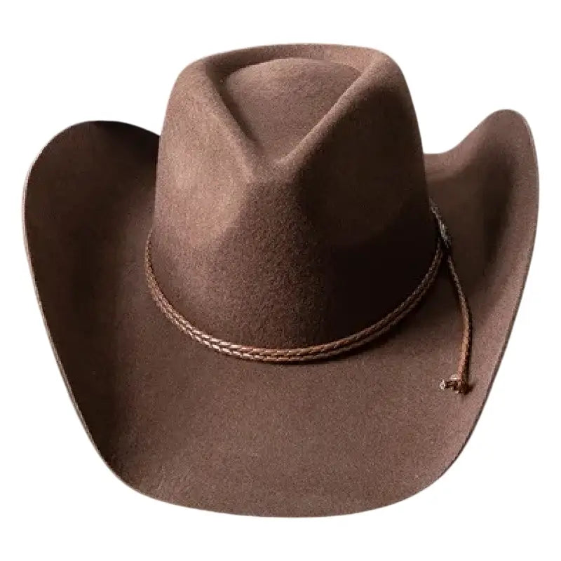 Chapeau de Cowboy en Feutre Marron