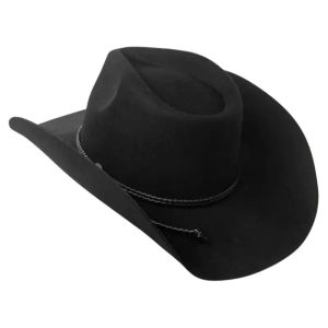 Chapeau de Cowboy en Feutre Noir