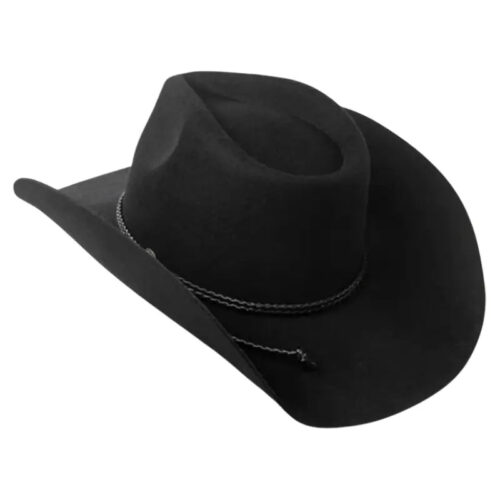 chapeau-de-cowboy-en-feutre-noir-2.jpg Chapeau de Cowboy en Feutre Noir