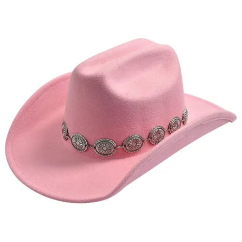 chapeau-de-cowboy-femme-rose-1.jpg Chapeau de Cowboy Femme Rose