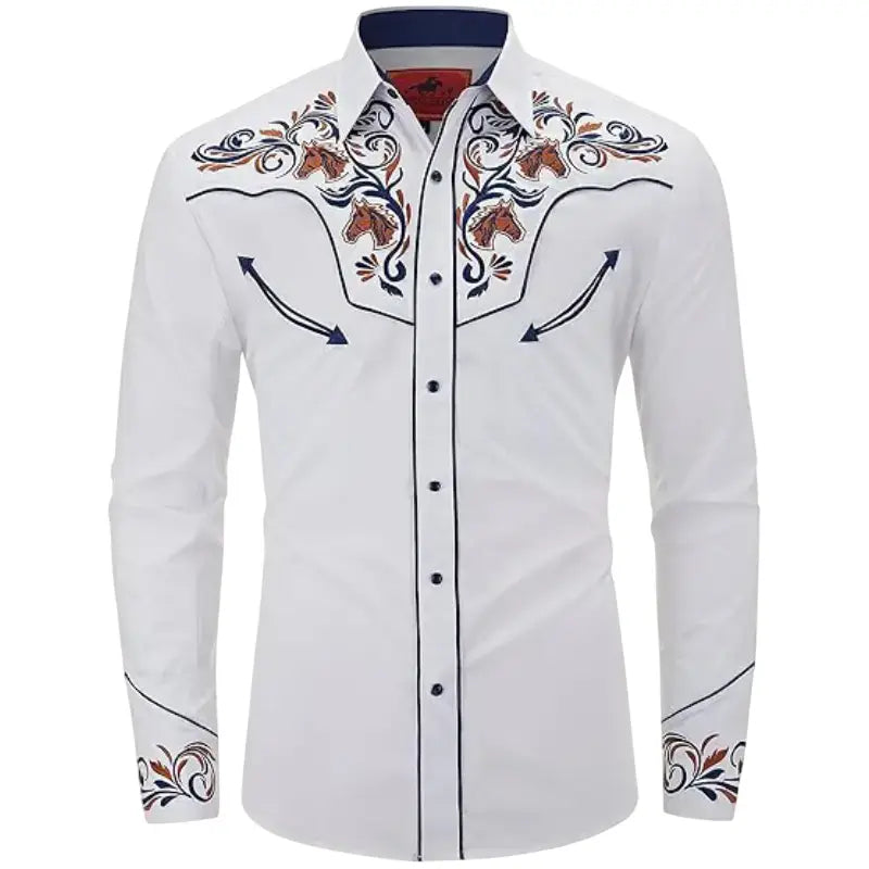 Chemise Cowboy Country Blanche