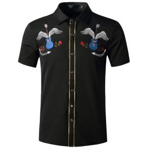 Chemise Country à Manches Courtes pour Homme
