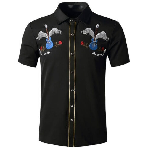 Chemise Country à Manches Courtes pour Homme