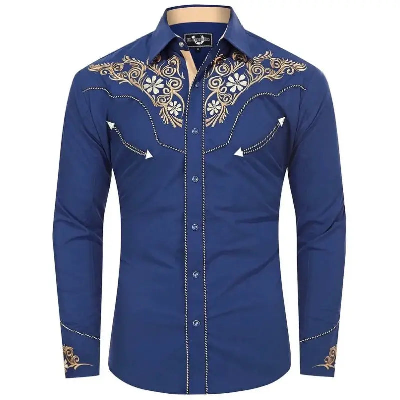Chemise Western Bleue