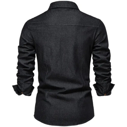 Chemise Western en Jean Noir