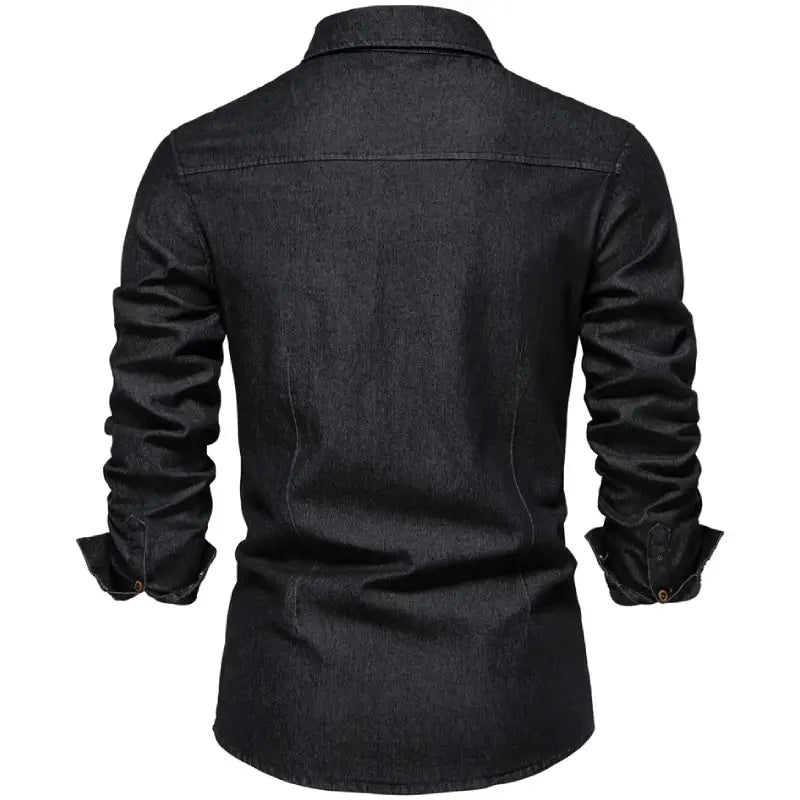 Chemise Western en Jean Noir
