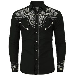Chemise Western Homme Brodée