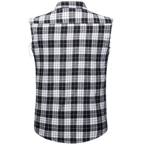 Chemise Western sans Manches pour Homme
