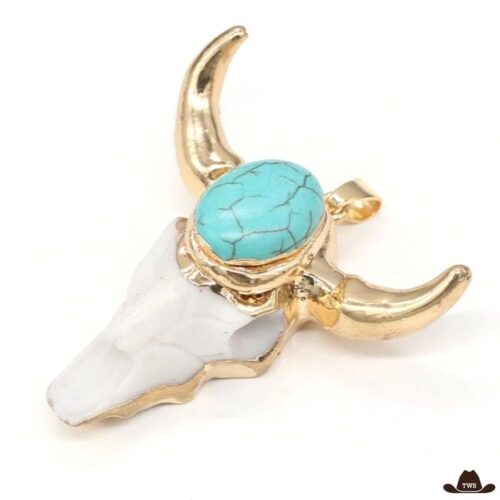 Collier Pendentif Crâne de Buffle