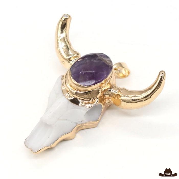 Collier Pendentif Crâne de Buffle – Image 4