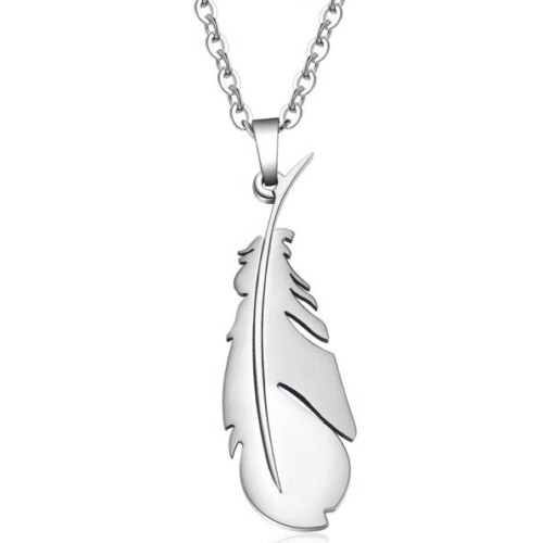 Collier Pendentif Plume