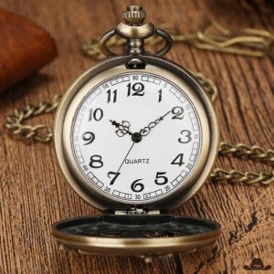 Montre à Gousset Motif Moto