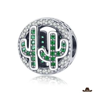 Pendentif Breloque Cactus (Argent)