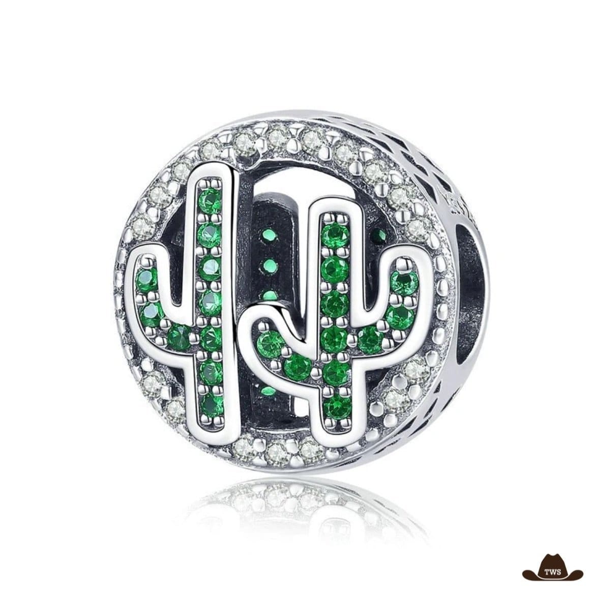 Pendentif Breloque Cactus (Argent)