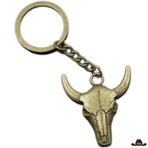 Porte-Clef Western Crâne de Buffle