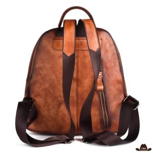 Sac à Dos Fleur Cuir