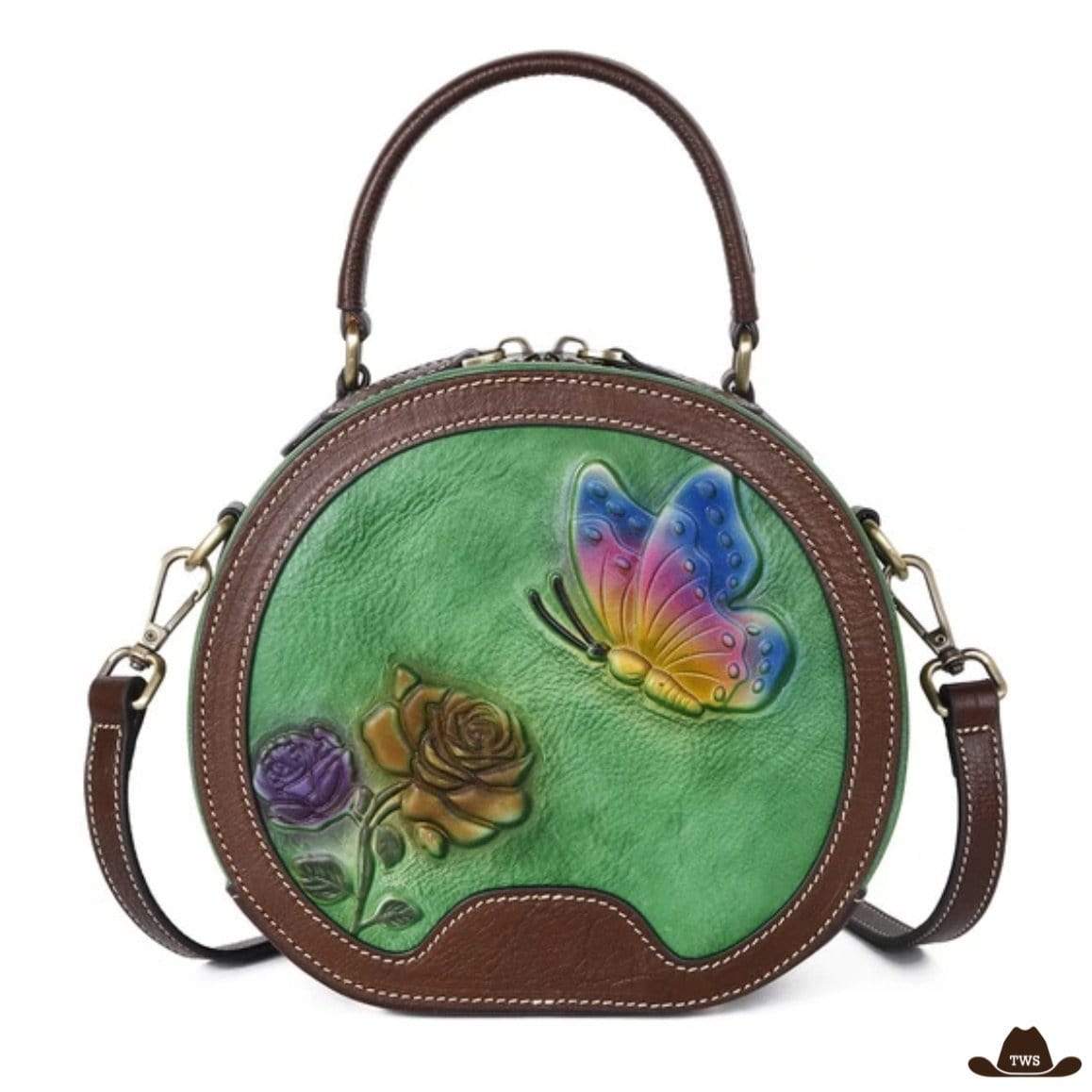 Sac Cuir Fleuri – Image 5
