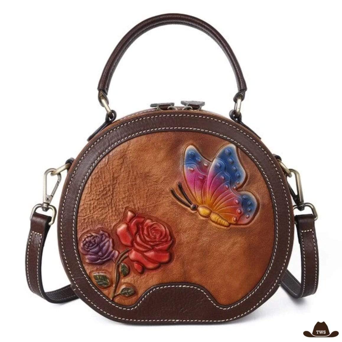Sac Cuir Fleuri – Image 2